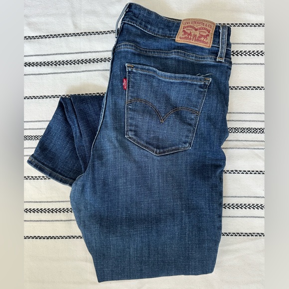Levi's 721 High Rise Skinny Jean - Blue - Size 32 - Picture 1 of 4